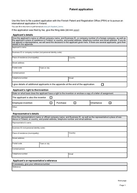 Provisional Patent Application Templates Free Templatelab