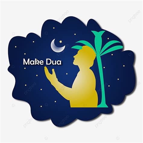 Prayer Hands Clipart Png Images Hand Drawn Cartoon Ramadan Prayer