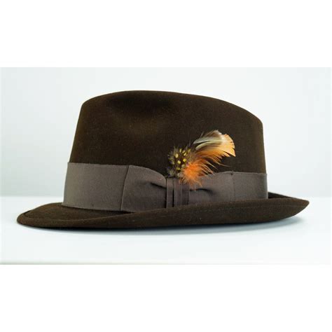 Vintage Mallory Fedora Hat Dark Brown Feathers Torino 40s Etsy Fedora Fedora Hat Hats