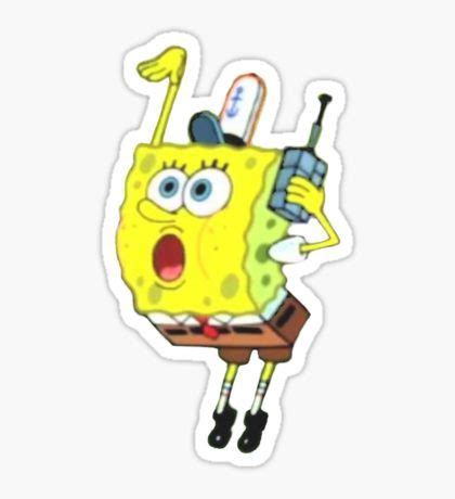 Spongebob Sticker Stickers Cool Bubble Stickers Meme Stickers Phone