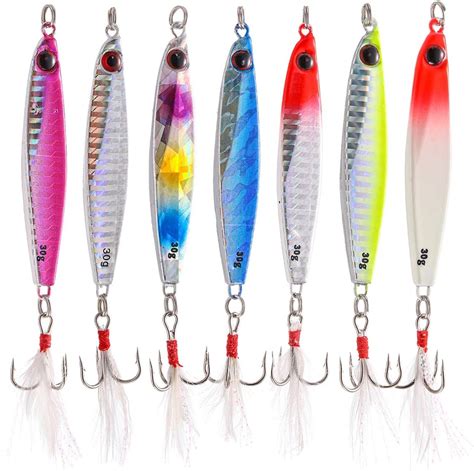 Amazon TUXBIN 7pcs Hard Metal Sea Sinking Lead Fishing Lures