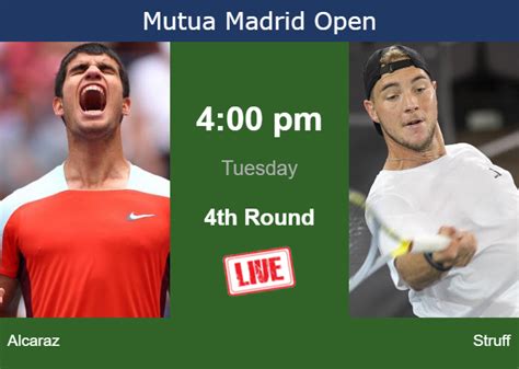 How To Watch Alcaraz Vs Struff On Live Streaming In Madrid On Tuesday