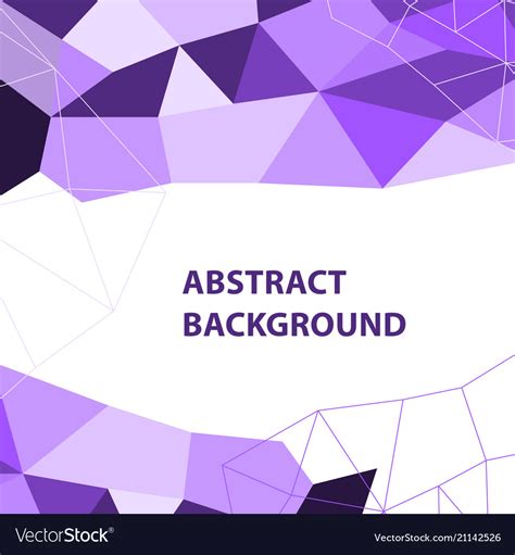 Abstract purple geometric background with polygon Vector Image