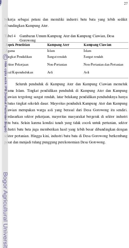 Dampak Sosio Ekonomi Da Ekologi Kawasan Industri Batu Bata Kasus