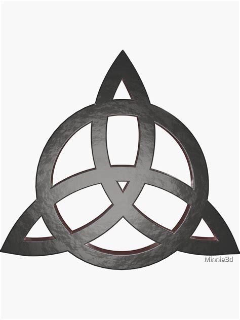 Charmed Triquetra Symbol Power Of Three Sticker For Sale By Minnie3d