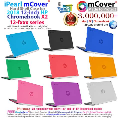 iPearl mCover® Hard shell case for 12-inch HP Chromebook X2 12-F000 ...