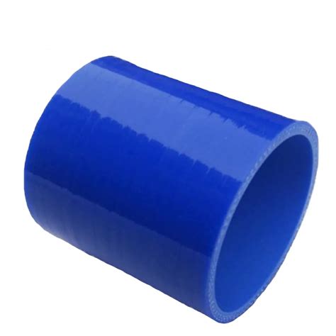 Universal BLUE ID 2 56 ID 65mm 3 Ply Straight Silicone Intercooler