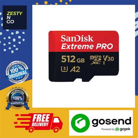 Jual Sandisk Microsdxc Extreme Pro V30 A2 U3 4k 200mb S Sdsqxcd 512 Gb Jakarta Barat