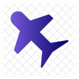 Aeroplane Icon - Download in Gradient Style