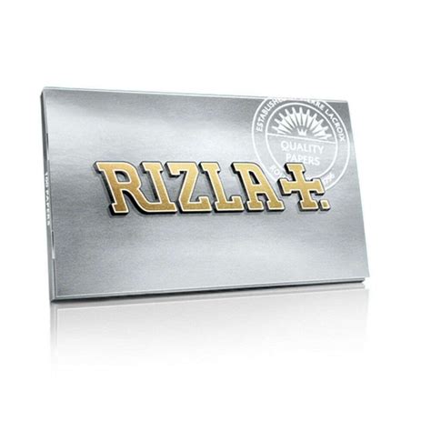 Rizla Box Rizla Silver Libretti Doppi Cartine Corte Combu