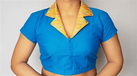 Collar Blouse Gala Design Cutting And Stitching Blouse Designs Youtube