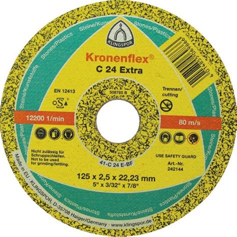 Disque Pour Meuleuse A Tronconner C Extra X Mm Klingspor