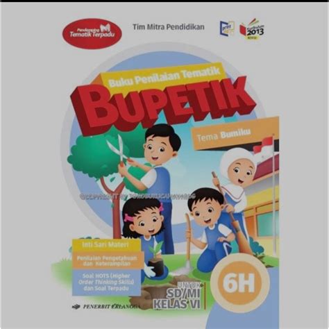 Jual BUKU PENILAIAN TEMATIK BUPETIK TEMA BUMIKU JILID 6H UNTUK SD MI