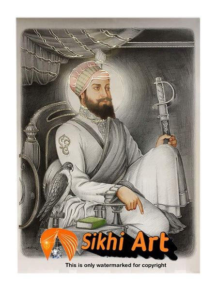 Guru Hargobind Ji Miri Piri In Size - 16 X 12 – SikhiArt