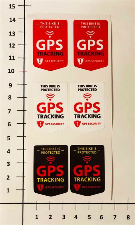 6x Gps Tracking Sticker Security Bike Bicycle Safety E Scooter Bus Ebay