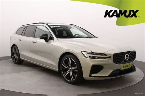 Volvo V60 T8 AWD Recharge R Design B W HUD Vetokoukku Panoraama