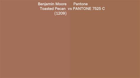 Benjamin Moore Toasted Pecan Vs Pantone C Side By Side