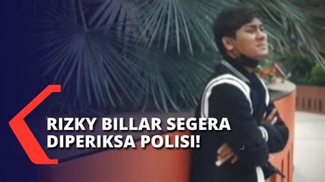 Besok Polres Metro Jakarta Selatan Panggil Rizky Billar Untuk