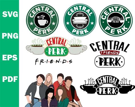 Central Perk Cut Files Zip Svg Friend Tv Show Vector Etsy Friends