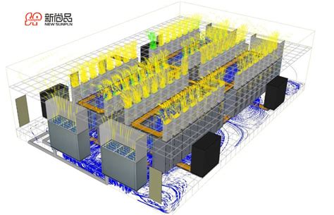 数据中心冷通道与服务器机柜组成封闭系统 冷通道机柜气流组织方式 机柜列级冷却 哔哩哔哩