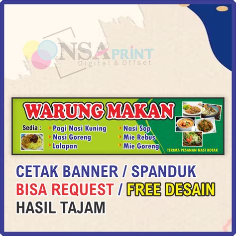 Jual Cetak Banner Spanduk Agen Brilink Online Shop Toko Sembako