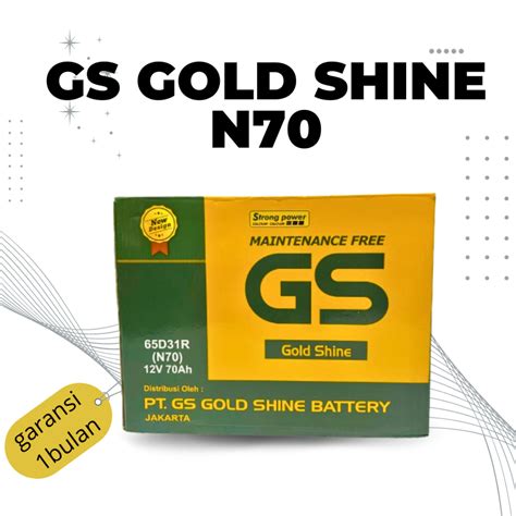 Jual GS GoldShine N70 65D31R Calcium Power Aki Kering 12v 70Ah Shopee