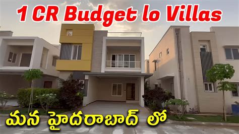 Cr Budget Lo Villas Villas For Sale In Hyderabad