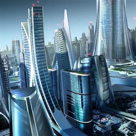 Futuristic City Wallpaper for iPhone Retina