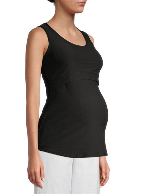 Time And Tru Time And Tru Womens Maternity Nursing Lift Up Tank Top