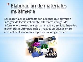 Elaboración de materiales multimedia PPT Descarga Gratuita