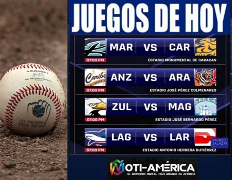 LVBP Juegos De Hoy Jueves 2 De Noviembre Venezuela Noti America