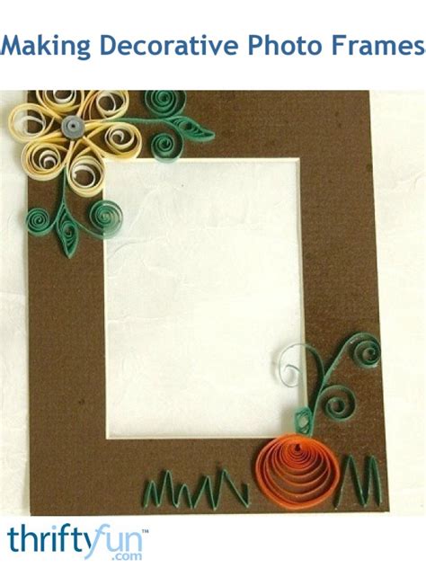 Making Decorative Picture Frames | ThriftyFun