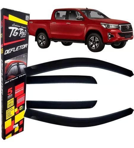 Calha De Chuva Defletor Tg Poli Portas Toyota Hilux