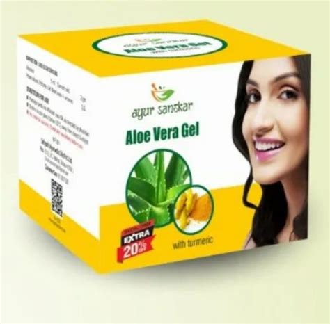 Natural Aloe Vera Haldi Gel For External Use Only Packaging Size 100