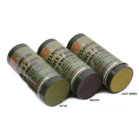 Arcturus Camo Face Paint Sticks - 6 Colors in 3 Double-Sided Tubes – Ghillie Suit Warehouse