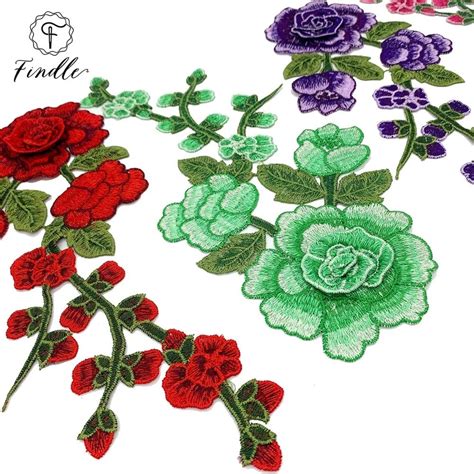 Wholesale Eco Friendly Custom D Water Soluble Embroidery Flowers