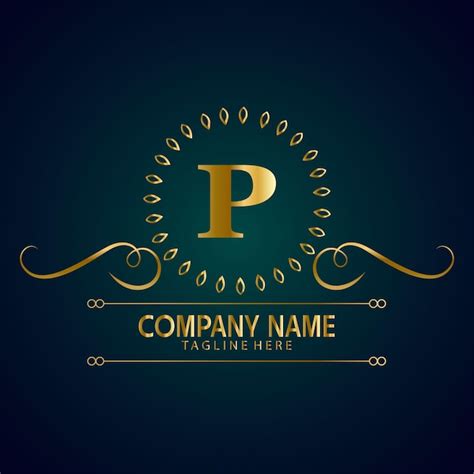 Premium Vector Luxury Brand Letter P Logo With Crown