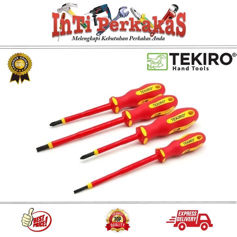 Jual Tekiro Obeng Elektrick Set Pcs Insulation Screwdriver Set Obeng