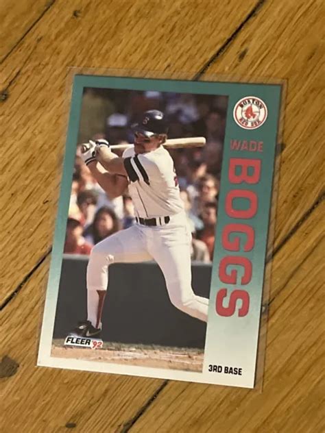 1992 FLEER 32 Wade Boggs Boston Red Sox EUR 1 40 PicClick FR