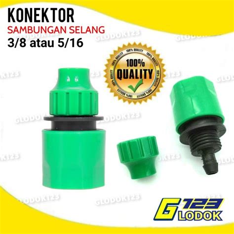 Jual Konektor Selang Pompa 3 8 Dan 5 16 DC 12V Quick Release Shopee