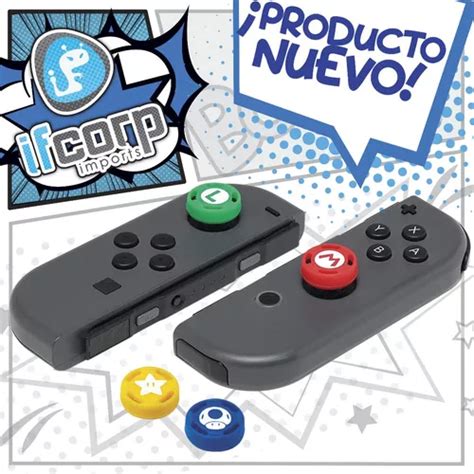 Hori Nintendo Switch Super Mario Bros Analog Caps Envío gratis