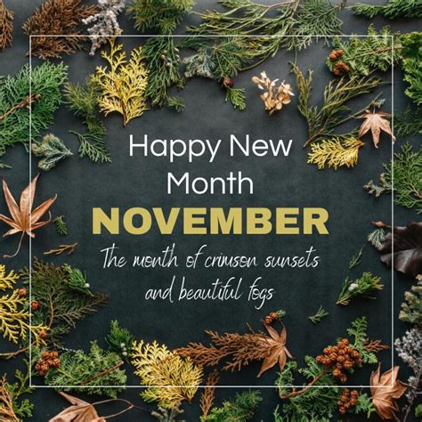 New Month November Template Postermywall