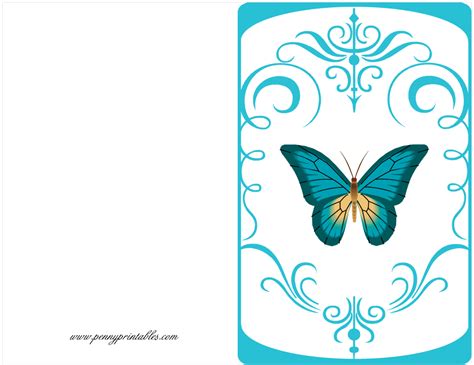 Butterfly Card | Free Birthday Card | Penny Printables