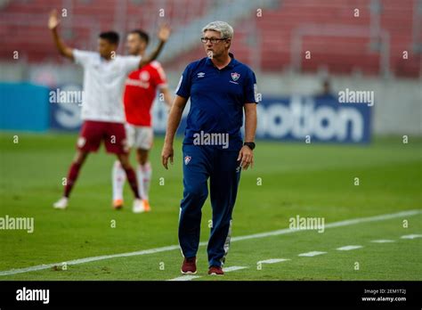 Técnico Odair Hellmann do Fluminense durante a partida entre