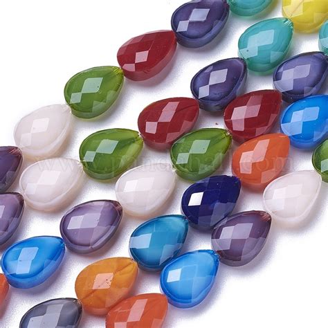 Wholesale Opaque Solid Color Glass Beads Strands Pandahall