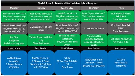 The 8 Week Functional Bodybuilding Hybrid Program Part 3 Tier Three Tactical Bodybuilding