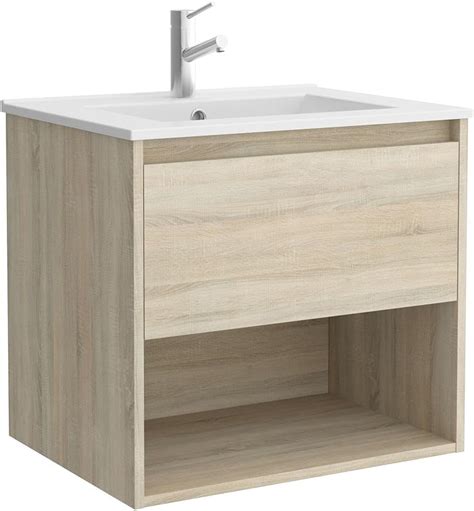 Salgar Noja Conjunto Mueble de baño Tableros de partículas Roble