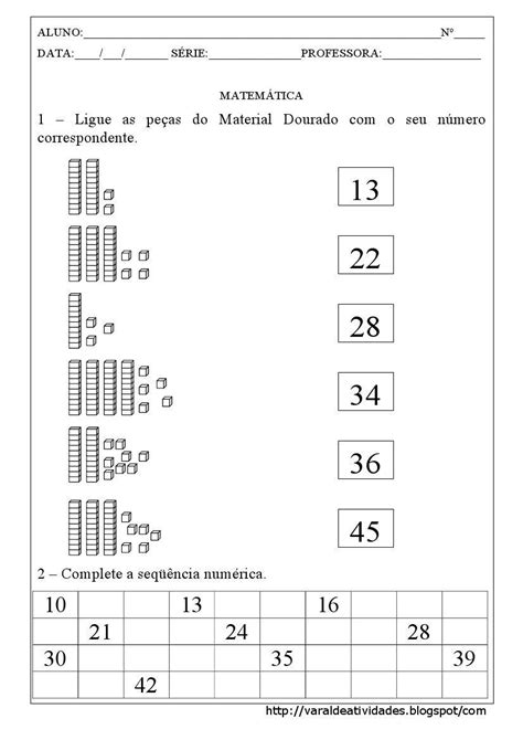 Atividades Com Material Dourado Para Imprimir Atividades Pedagógicas Montessori Math Place