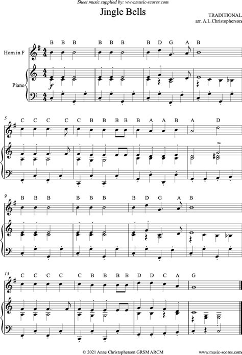 Jingle Bells French Horn Sheet Music