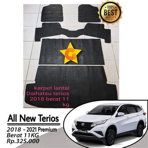 Jual Karpet Karet Mobil Daihatsu All New Terios 2018 2021 Premium